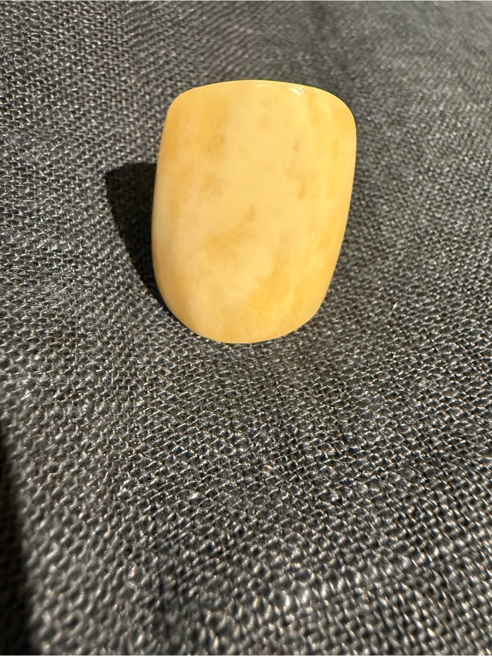 Yellow Statement Dome Ring